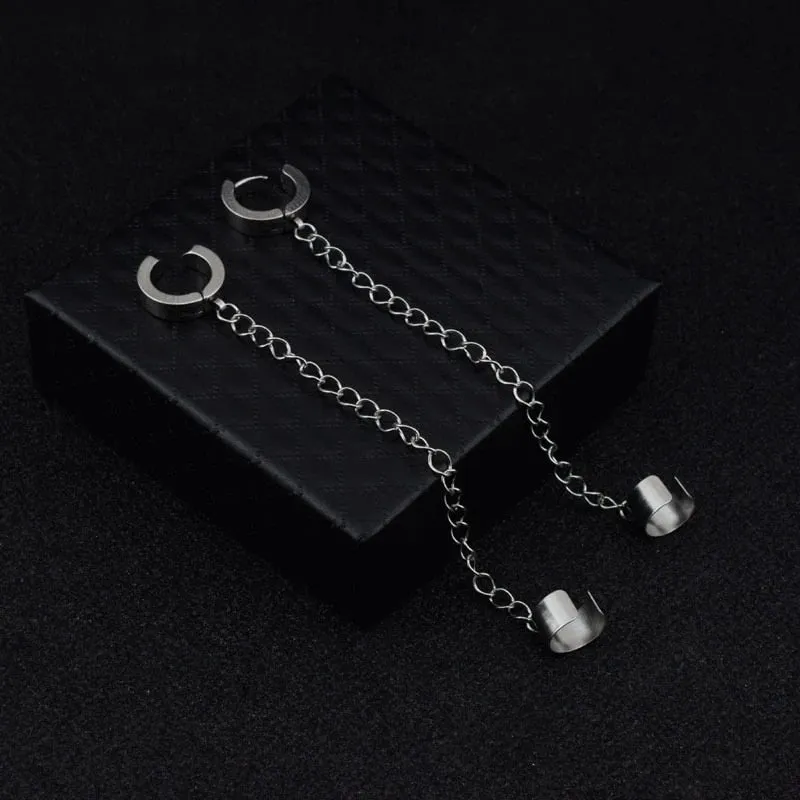 1 Piece Ear Clip Stainless Steel Earrings