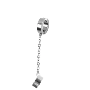 1 Piece Ear Clip Stainless Steel Earrings