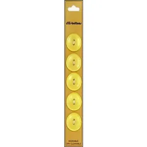 3/4" Yellow DB8063 -- Dill Buttons