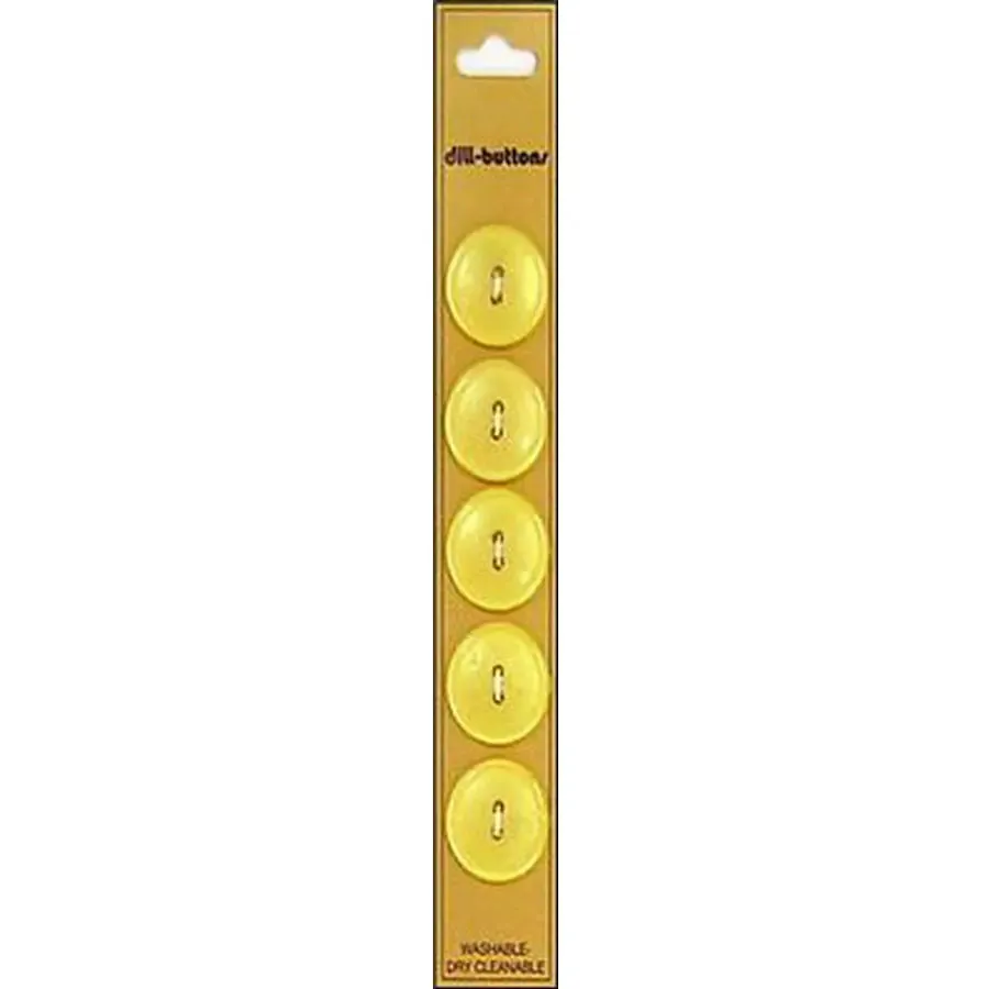 3/4" Yellow DB8063 -- Dill Buttons