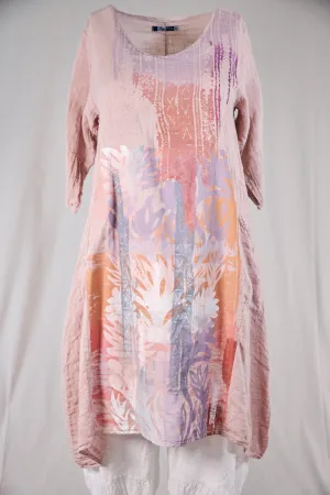 7114 Wave Dress Natural Pink-P