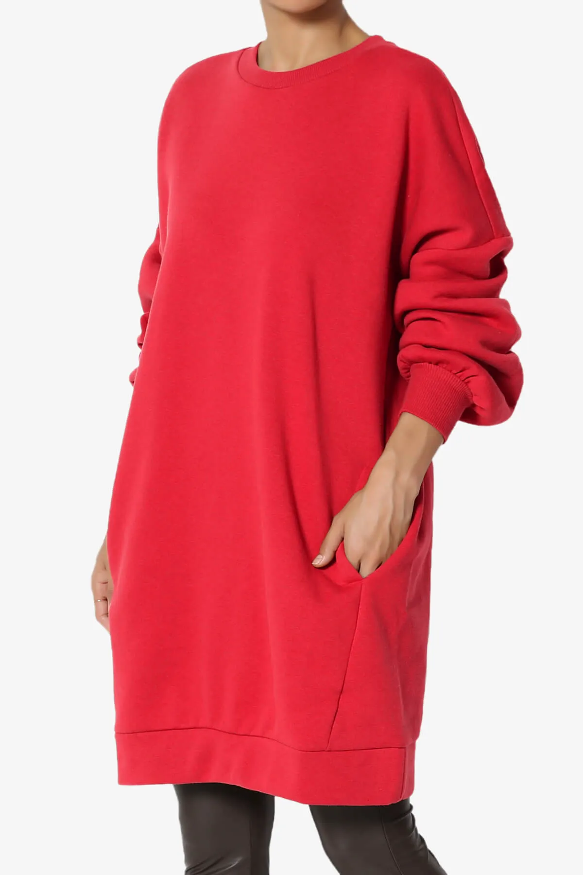Accie Crew Neck Tunic Sweatshirt PLUS