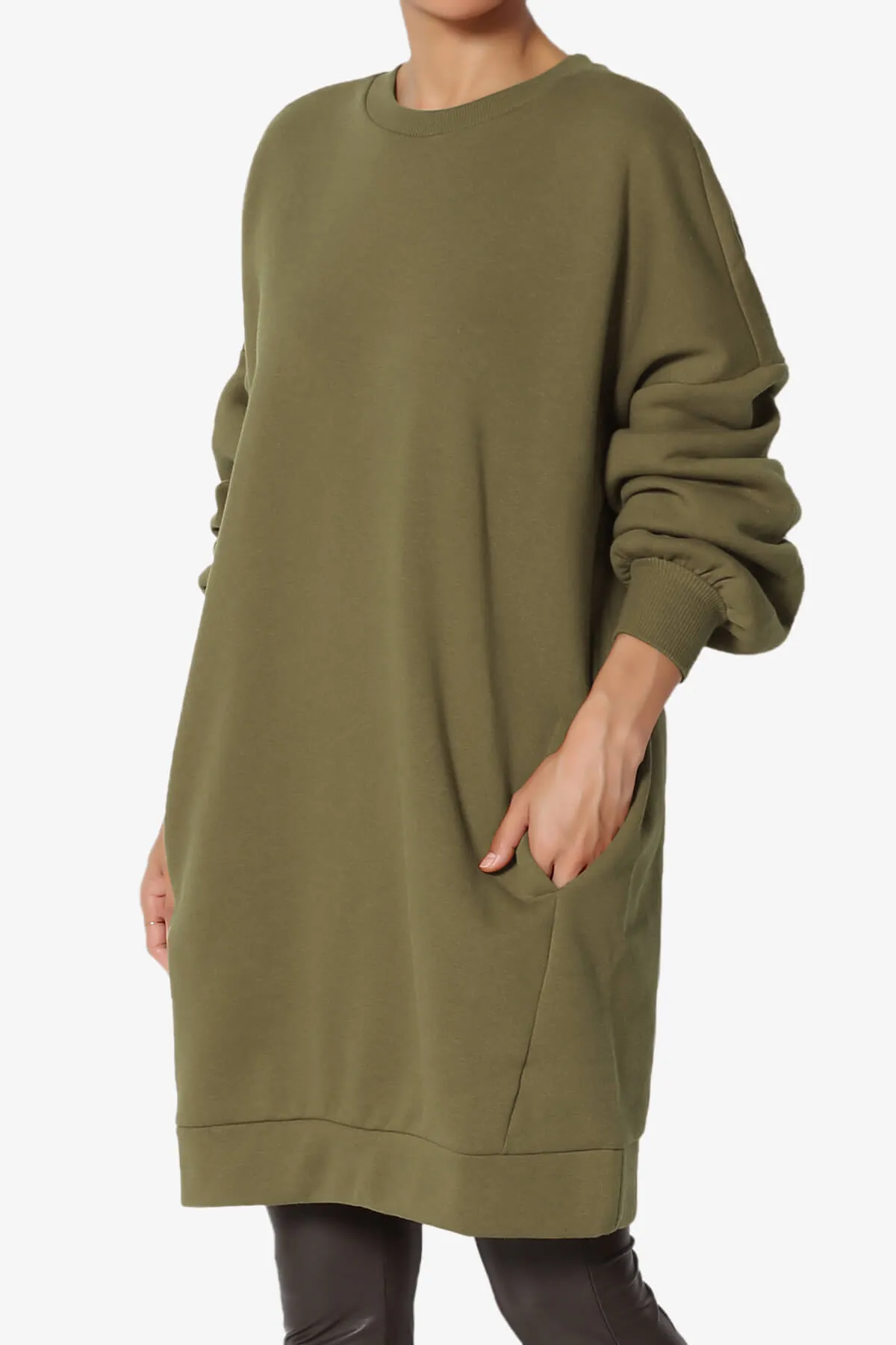 Accie Crew Neck Tunic Sweatshirt PLUS