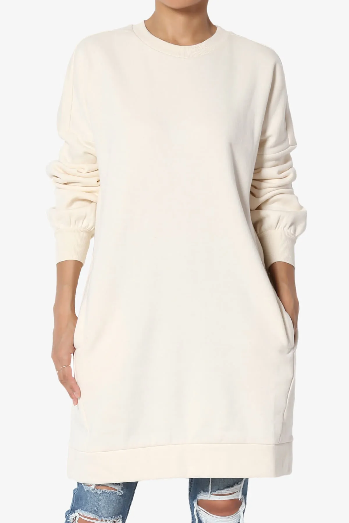 Accie Crew Neck Tunic Sweatshirt PLUS