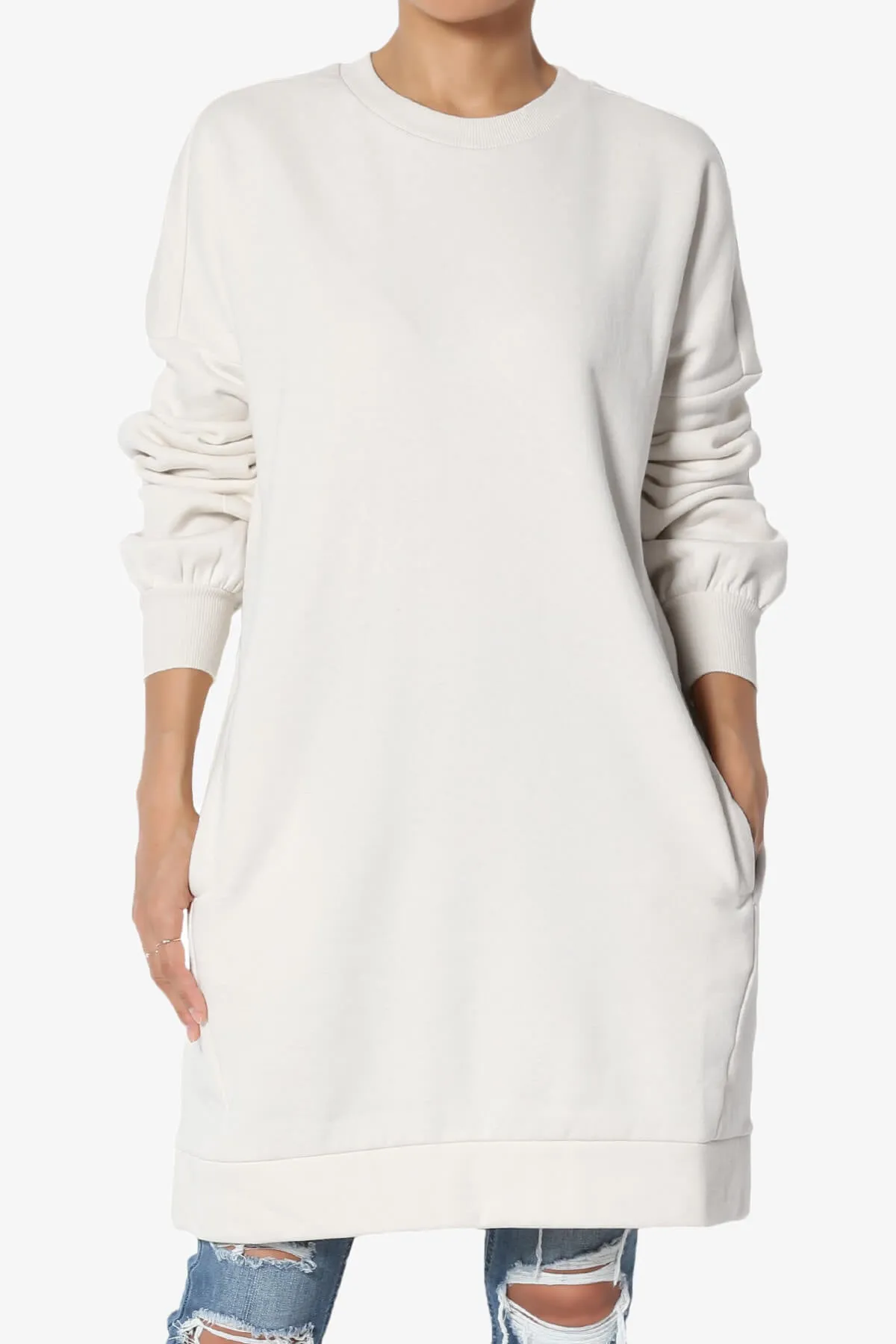 Accie Crew Neck Tunic Sweatshirt PLUS