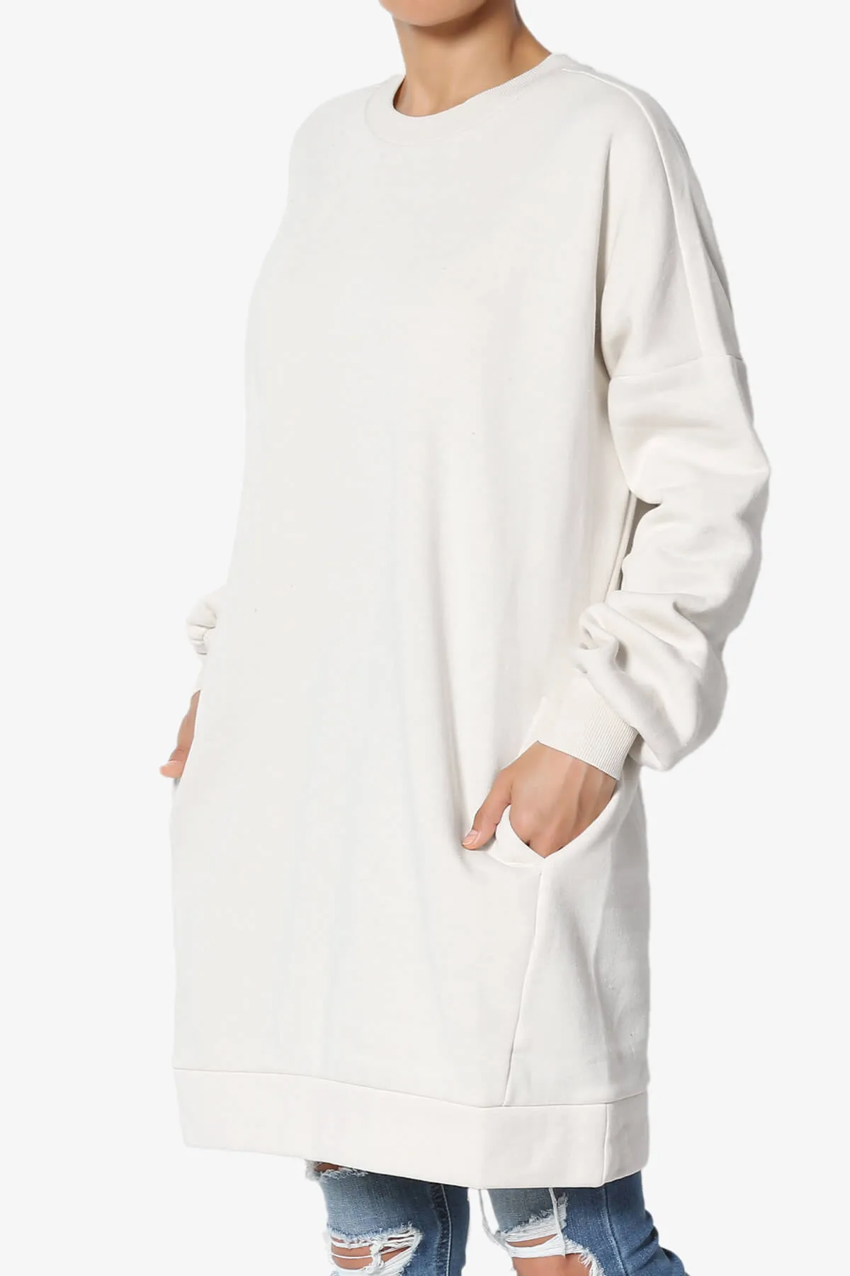 Accie Crew Neck Tunic Sweatshirt PLUS