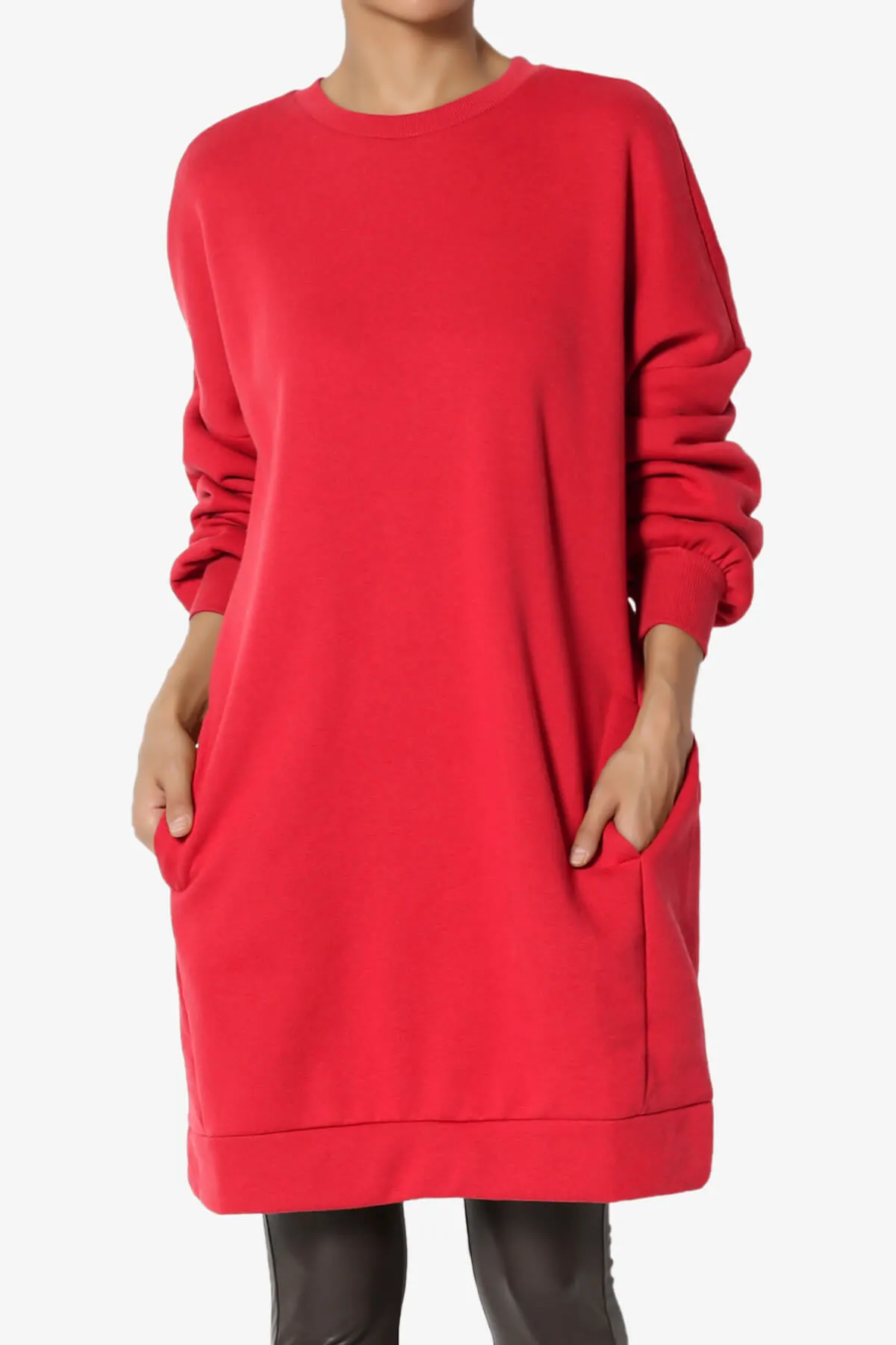 Accie Crew Neck Tunic Sweatshirt PLUS