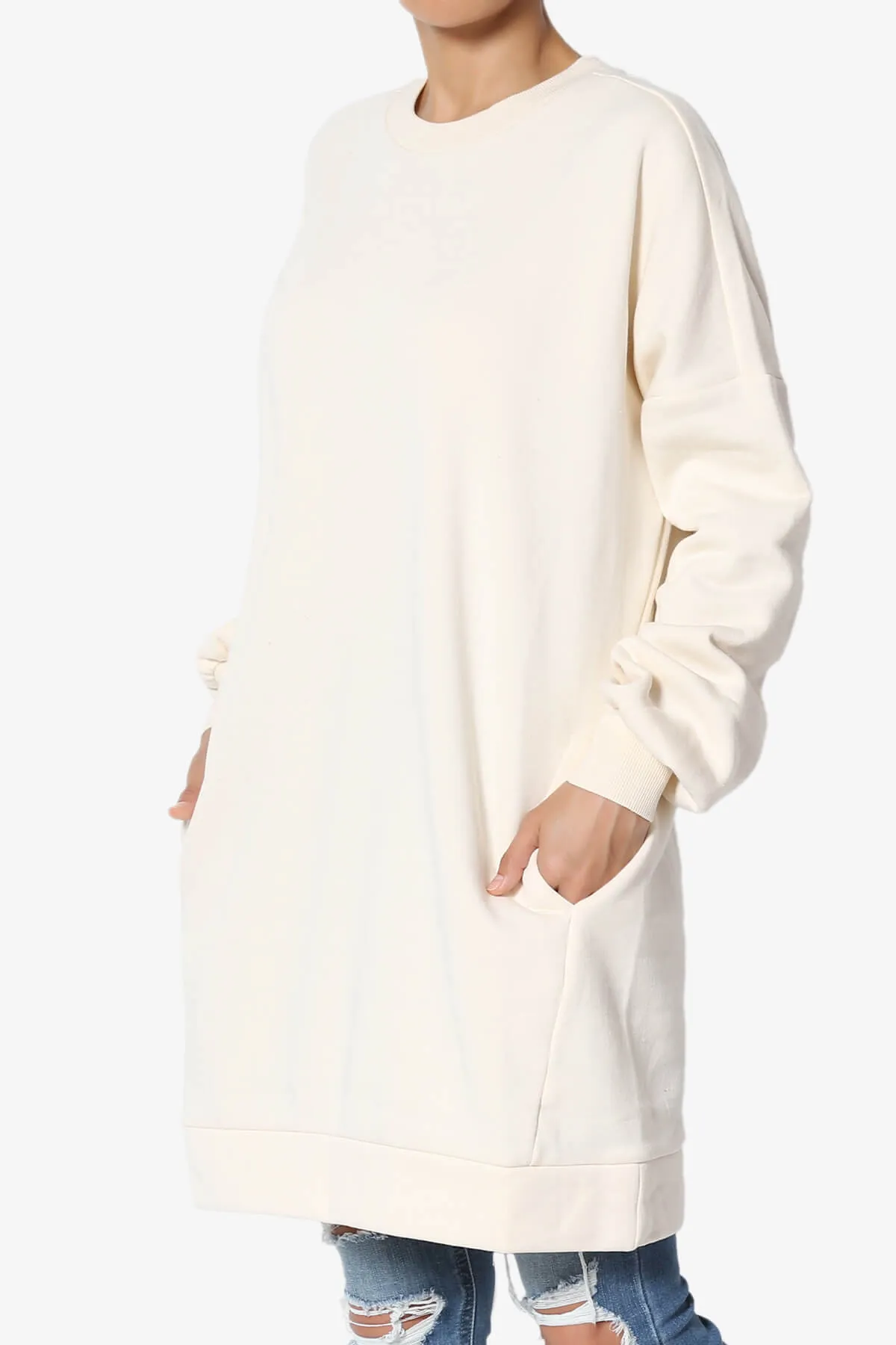 Accie Crew Neck Tunic Sweatshirt PLUS