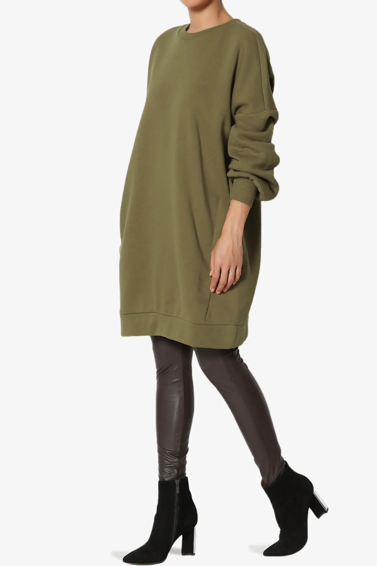 Accie Crew Neck Tunic Sweatshirt PLUS