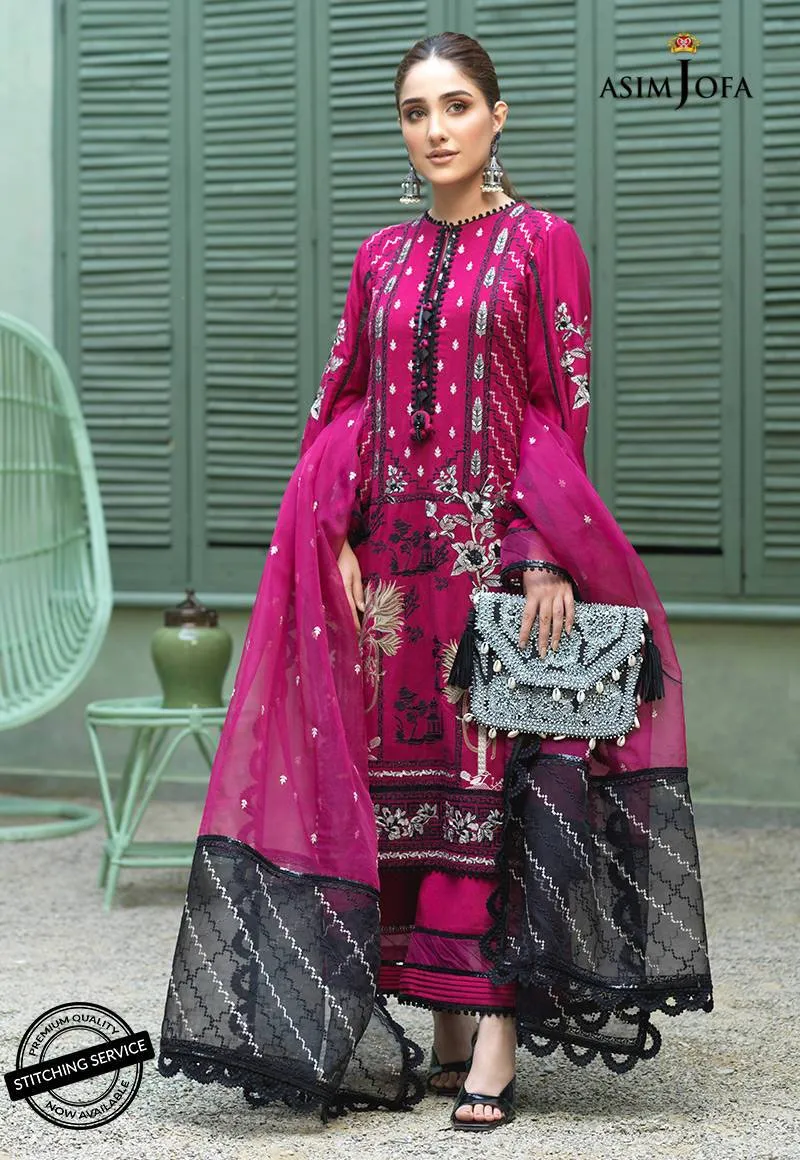 AJFC-44 | Asim Jofa Jashn Collection 2021 | Unstitched Organza Suit