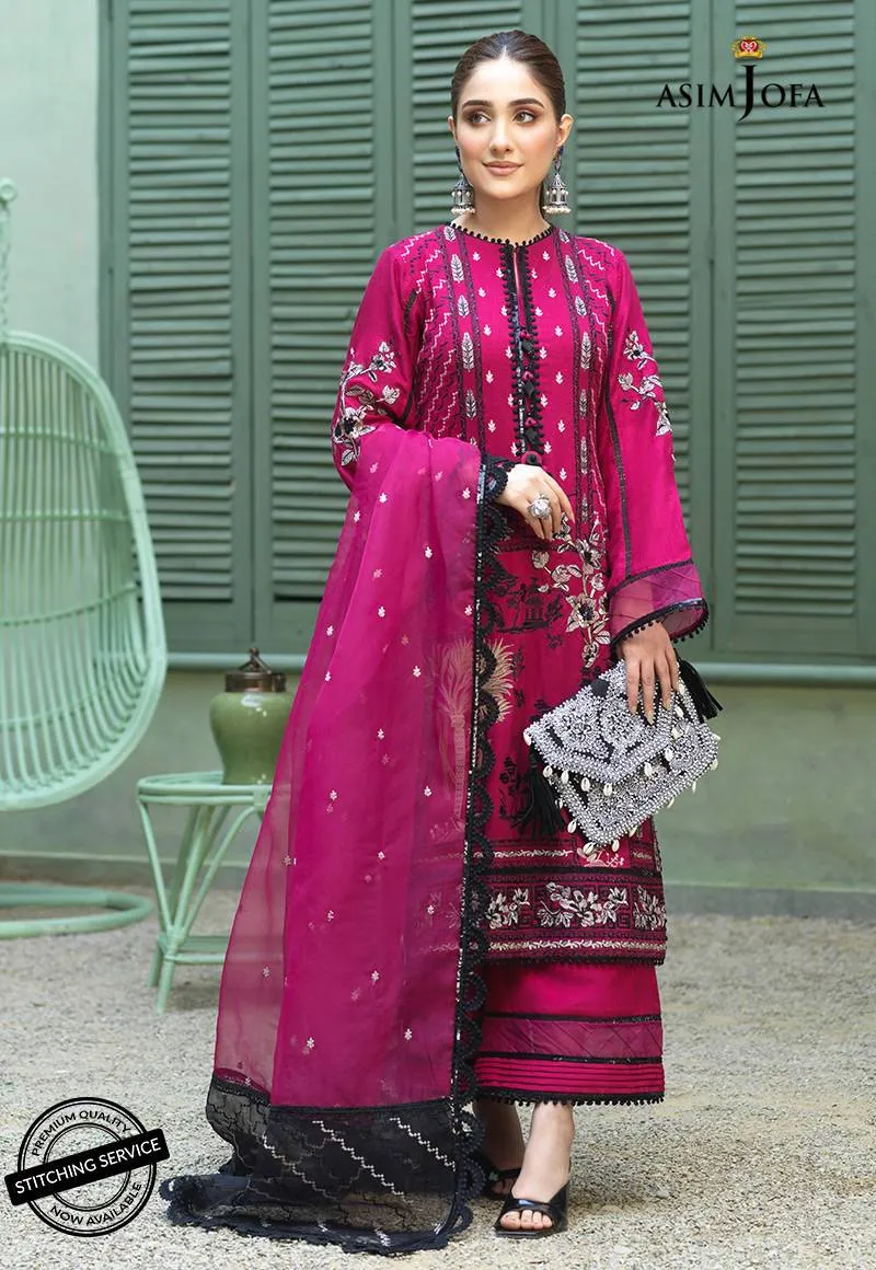 AJFC-44 | Asim Jofa Jashn Collection 2021 | Unstitched Organza Suit