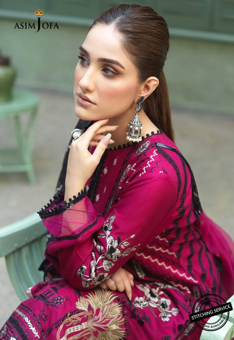 AJFC-44 | Asim Jofa Jashn Collection 2021 | Unstitched Organza Suit