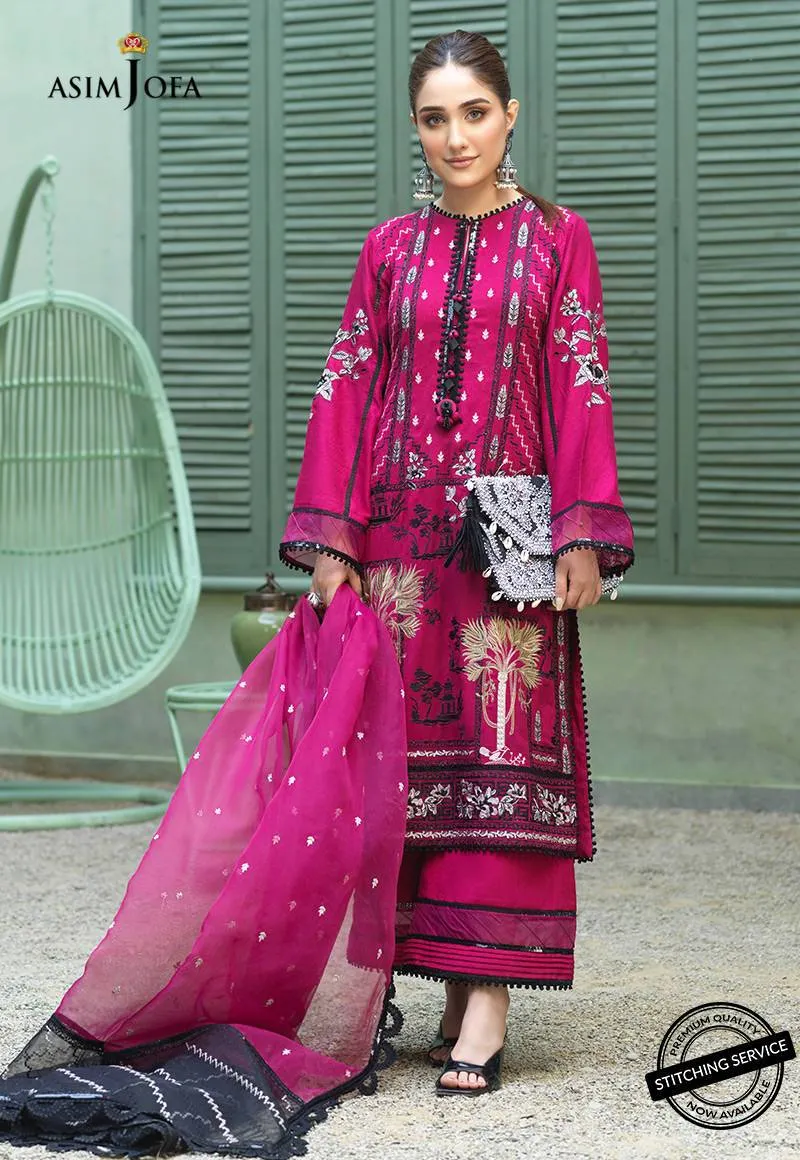 AJFC-44 | Asim Jofa Jashn Collection 2021 | Unstitched Organza Suit