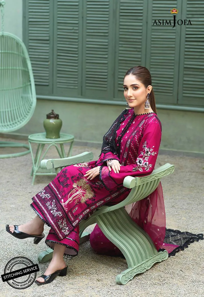 AJFC-44 | Asim Jofa Jashn Collection 2021 | Unstitched Organza Suit