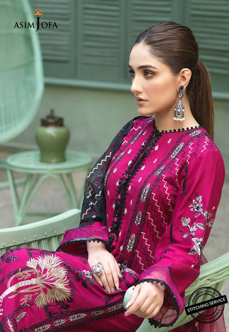 AJFC-44 | Asim Jofa Jashn Collection 2021 | Unstitched Organza Suit