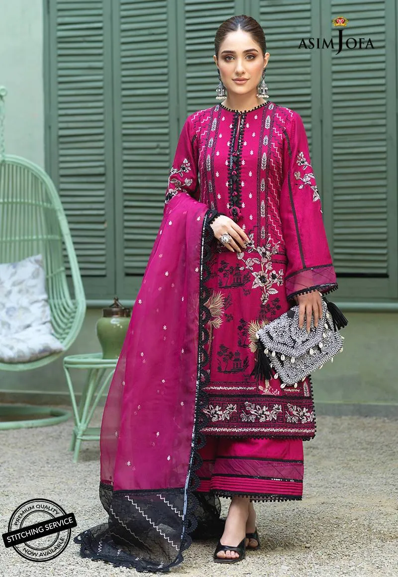 AJFC-44 | Asim Jofa Jashn Collection 2021 | Unstitched Organza Suit