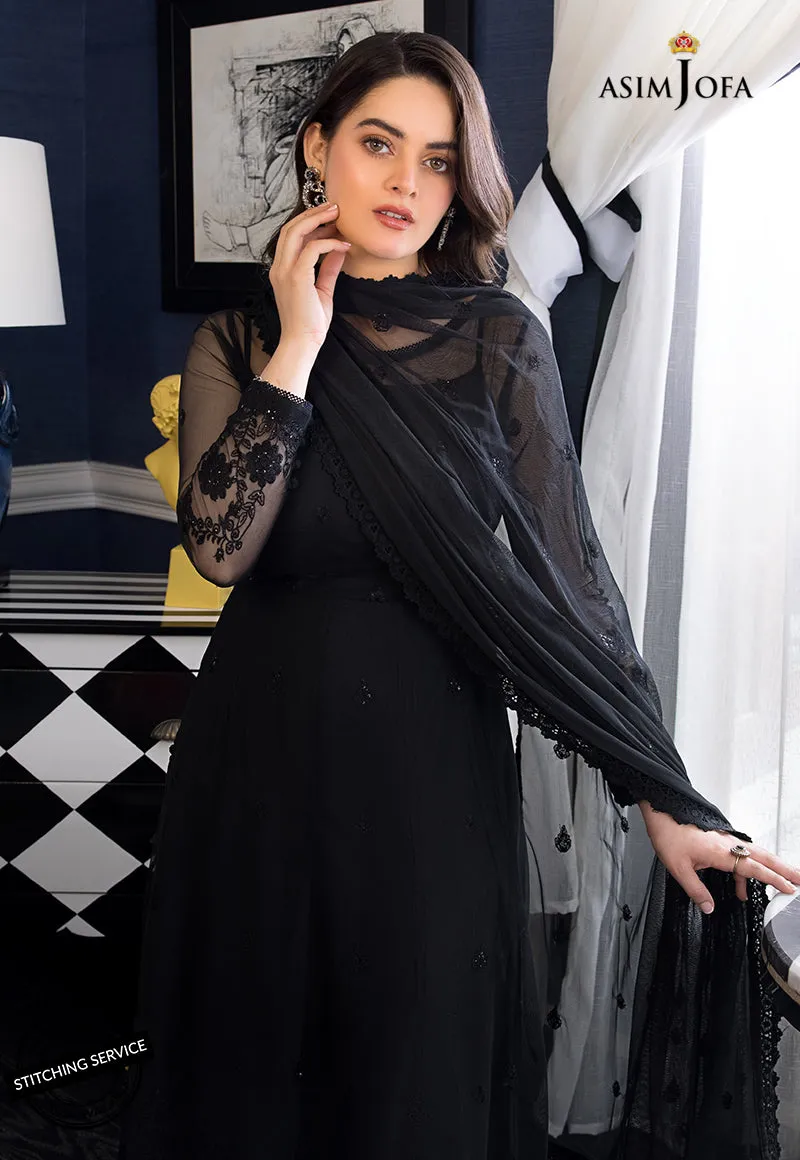 AJIM-24 Asim Jofa The Iqra & Minal Edit Winter Collection 2022 | Unstitched Embroidered Cotton Suits