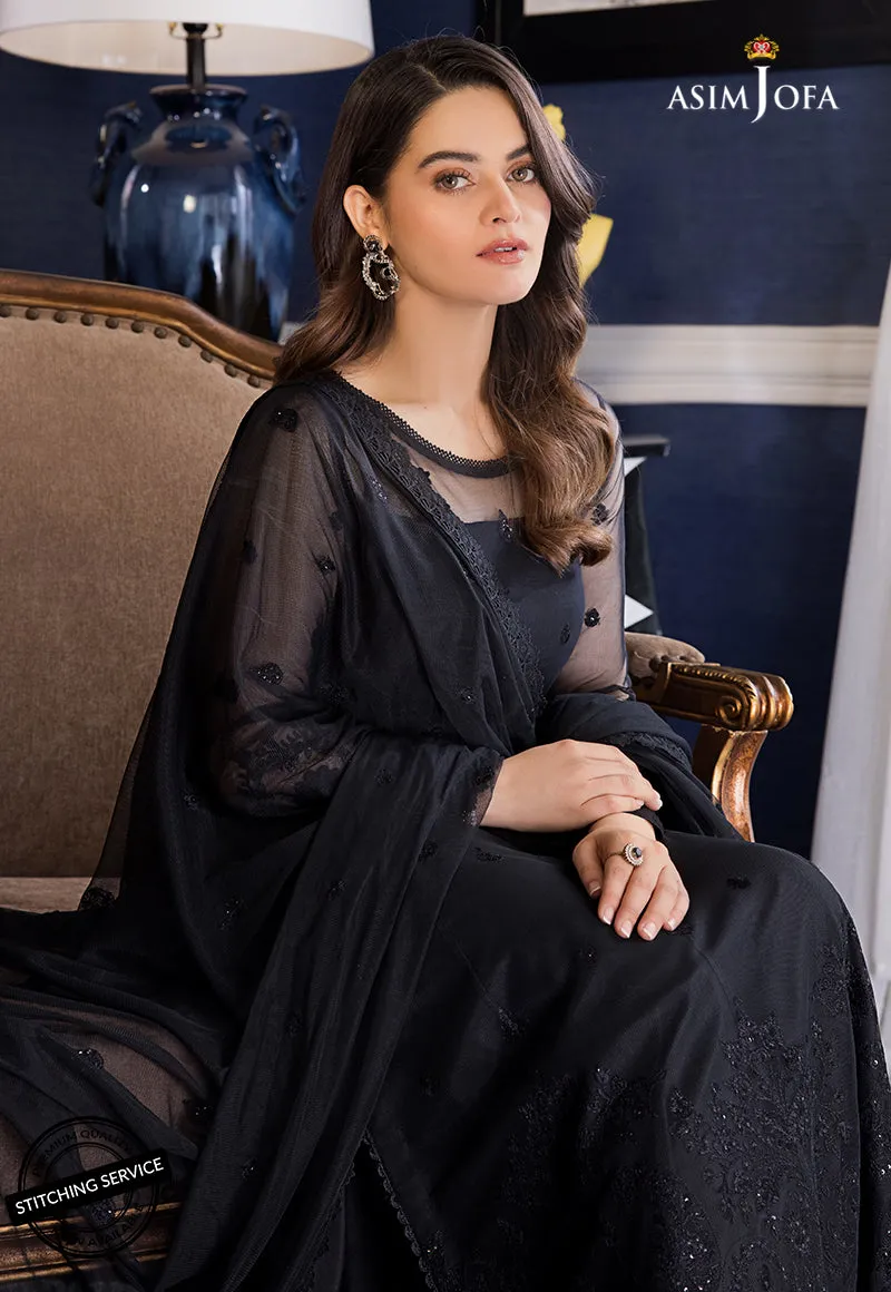 AJIM-24 Asim Jofa The Iqra & Minal Edit Winter Collection 2022 | Unstitched Embroidered Cotton Suits