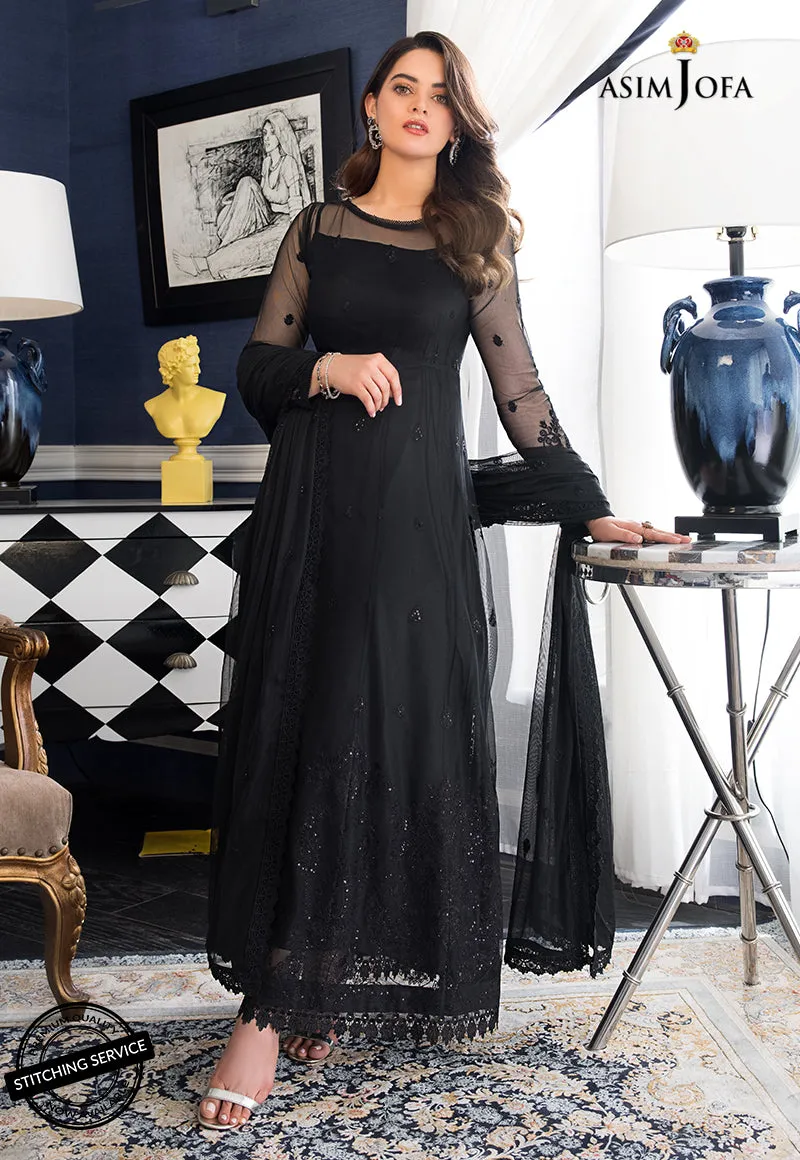 AJIM-24 Asim Jofa The Iqra & Minal Edit Winter Collection 2022 | Unstitched Embroidered Cotton Suits