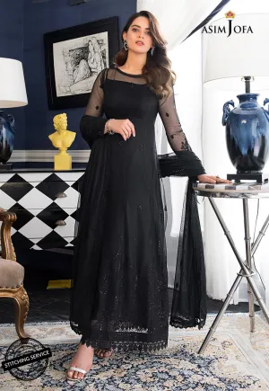 AJIM-24 Asim Jofa The Iqra & Minal Edit Winter Collection 2022 | Unstitched Embroidered Cotton Suits