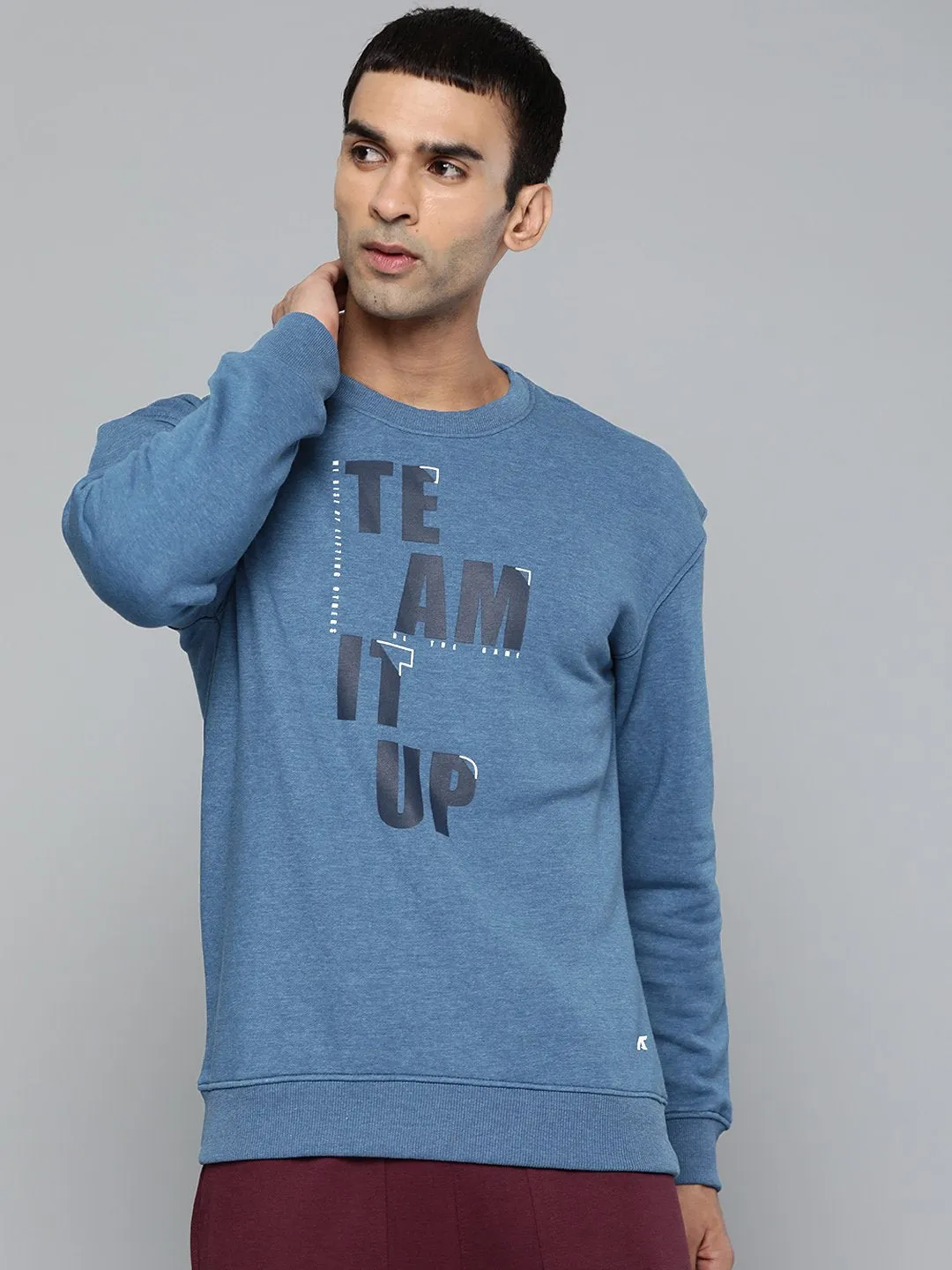 Alcis Men Casual Blue Sweatshirts