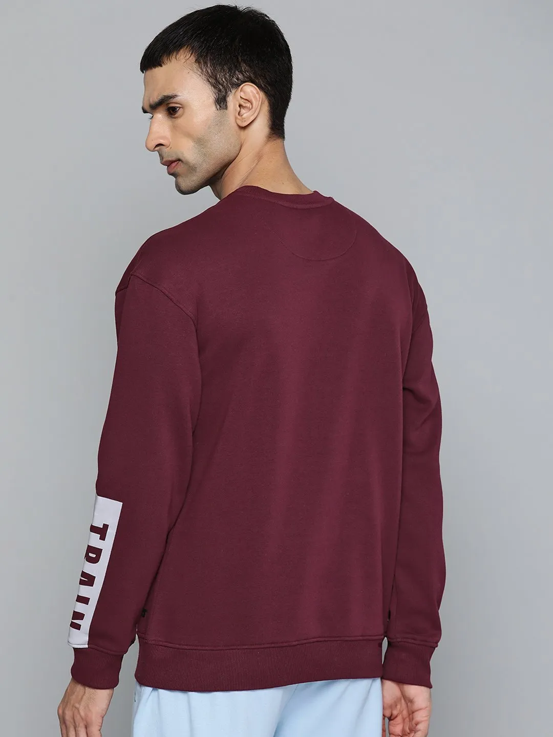 Alcis Men Casual Maroon Sweatshirts