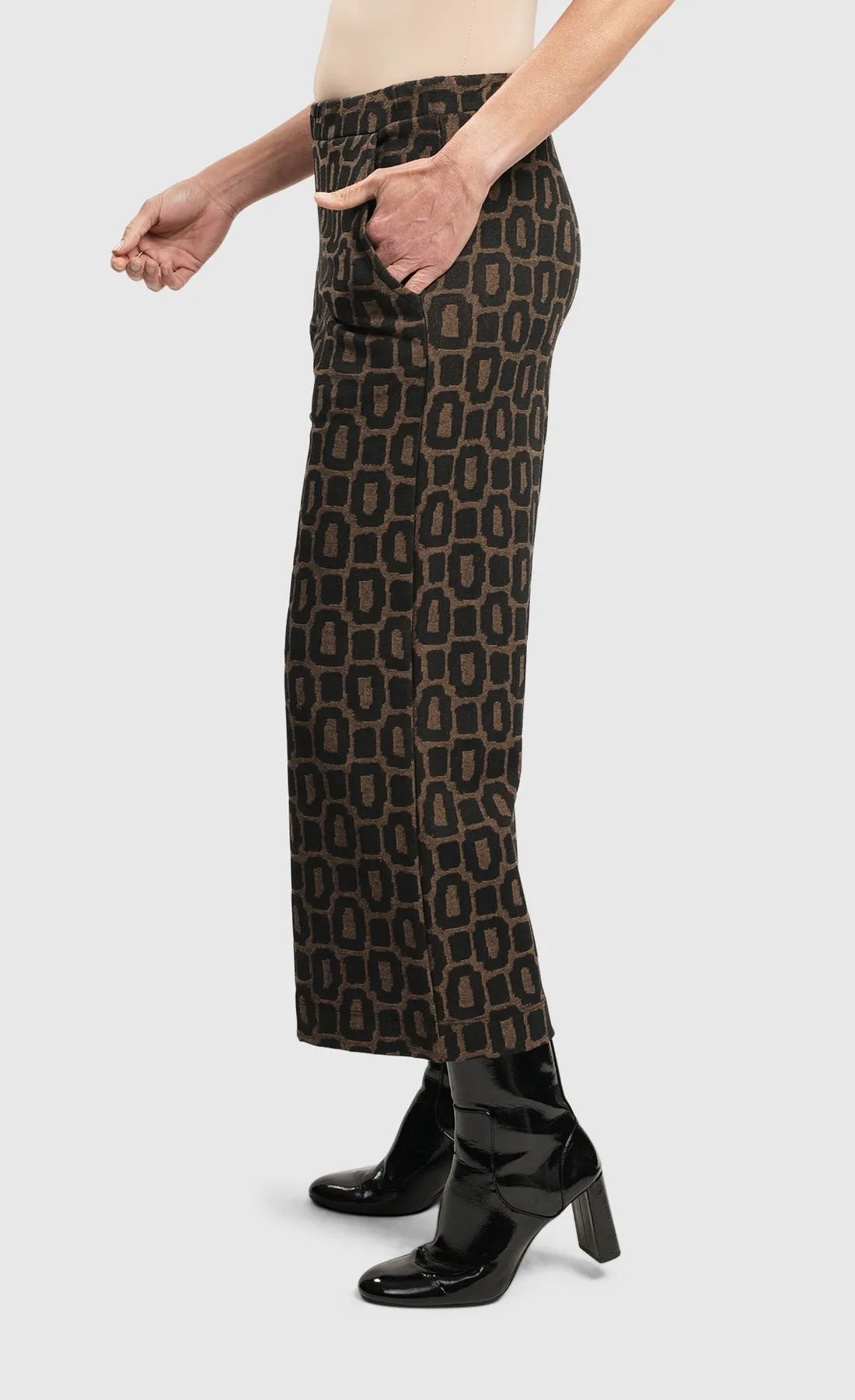 Alembika Coffee Dynamite Days Straight Leg Pants