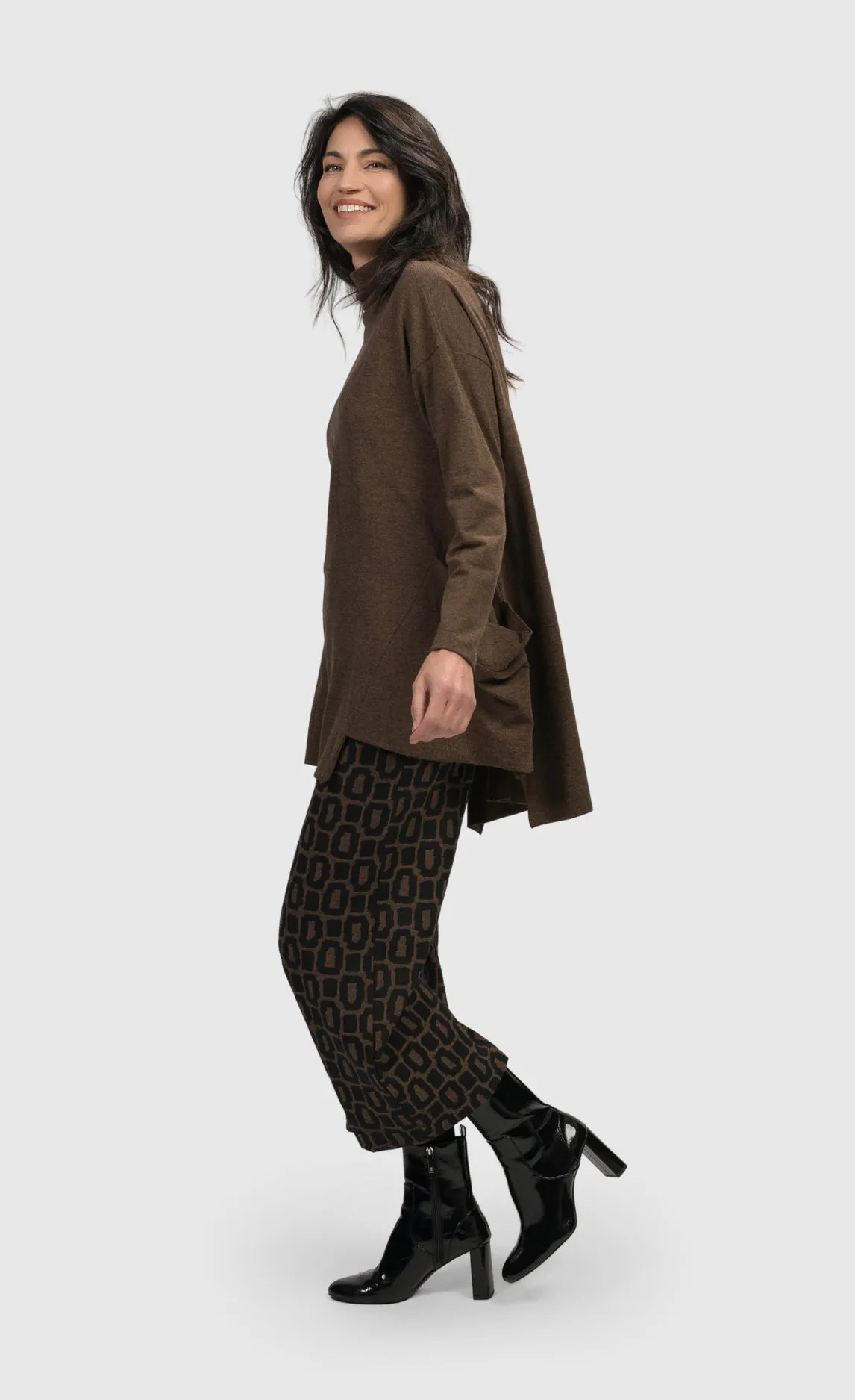 Alembika Coffee Dynamite Days Straight Leg Pants