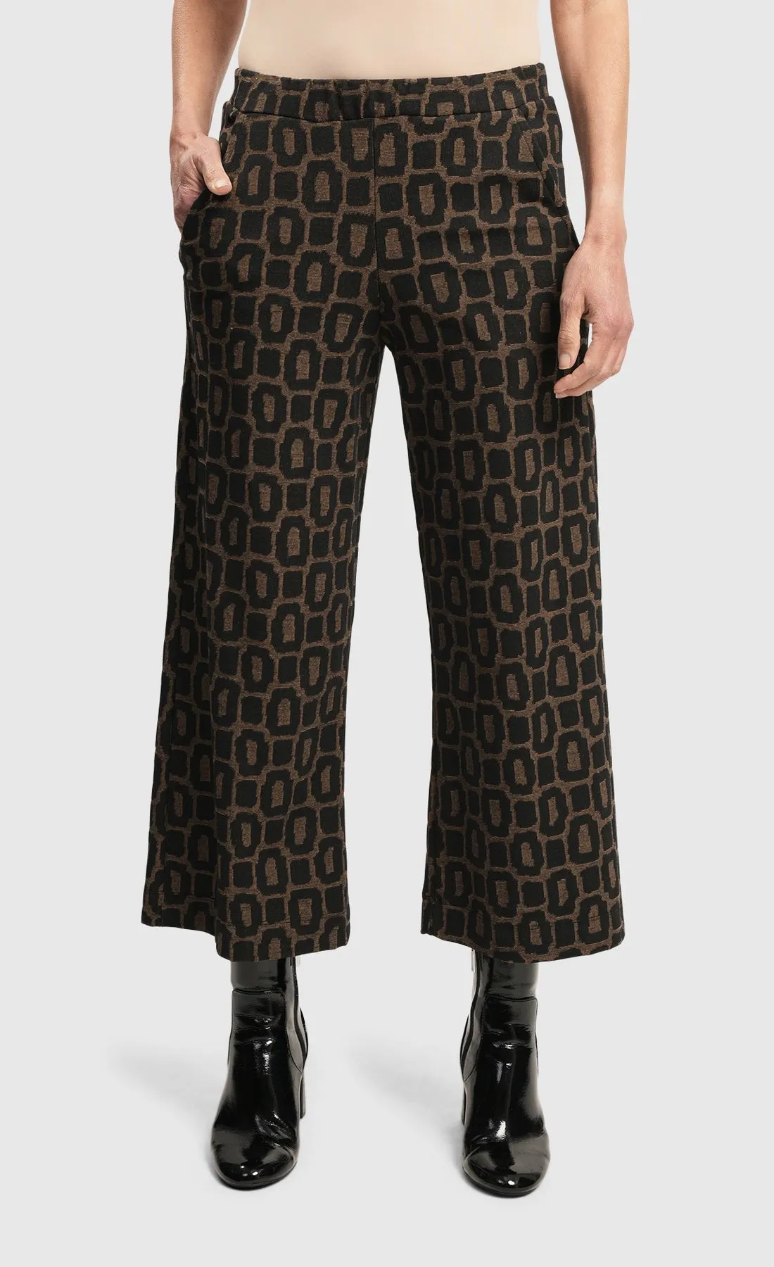 Alembika Coffee Dynamite Days Straight Leg Pants