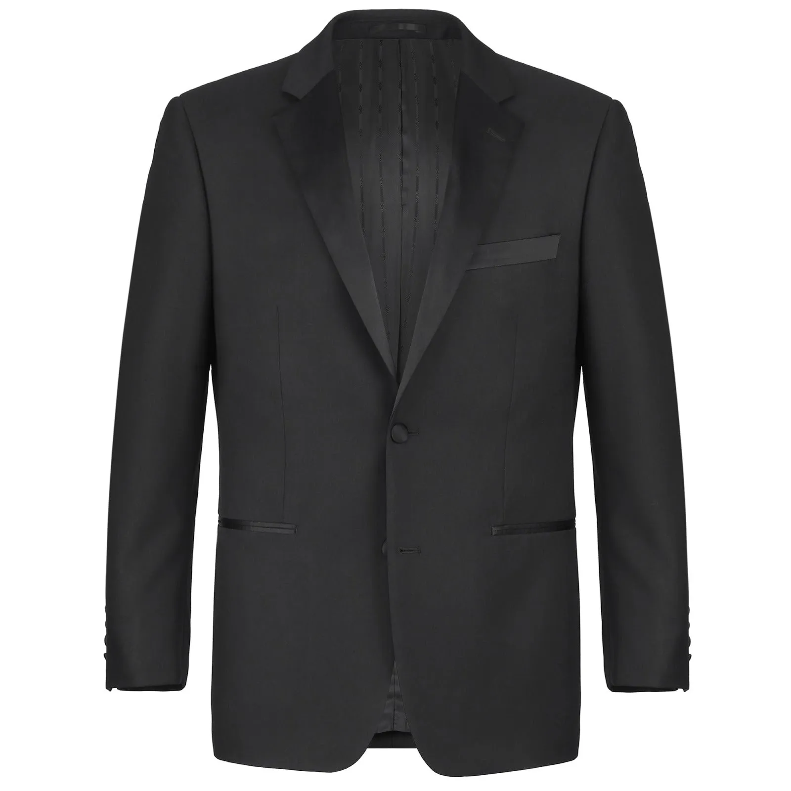 Alessandro Vitello by Renoir Satin Classic Fit Notched Lapel 2-Piece Tuxedo Suit RI201-1