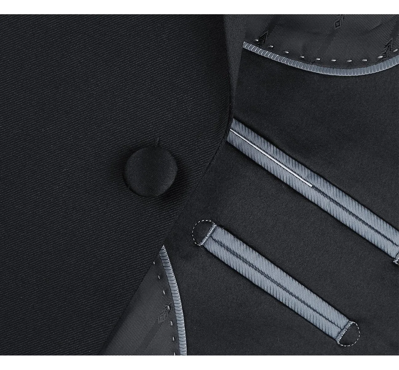 Alessandro Vitello by Renoir Satin Classic Fit Notched Lapel 2-Piece Tuxedo Suit RI201-1
