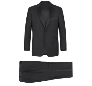 Alessandro Vitello by Renoir Satin Classic Fit Notched Lapel 2-Piece Tuxedo Suit RI201-1
