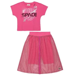 AMIME - Anime Space Skort Set- Pink