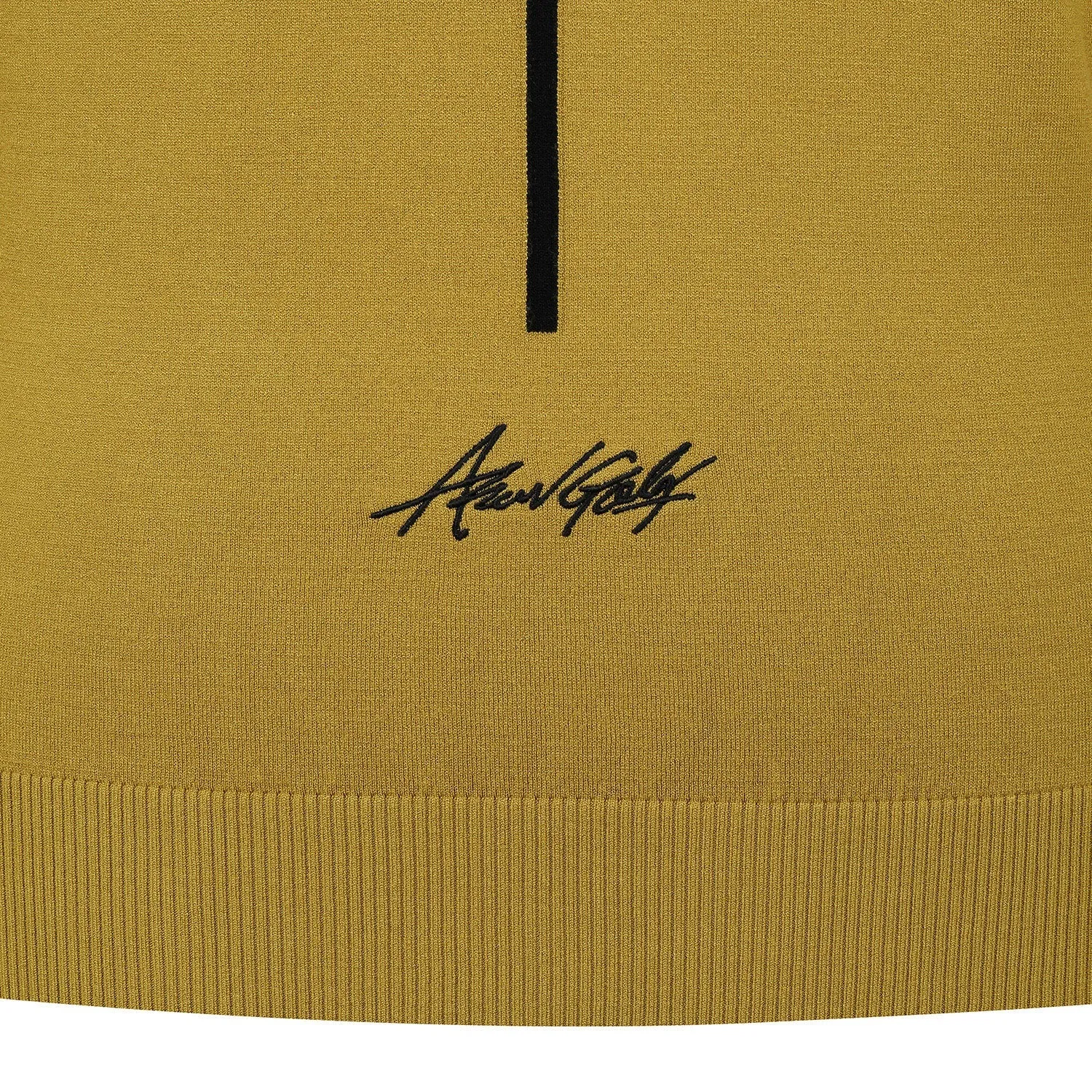 ANEW Golf Men Essential Half Neck Pullover - Mustard