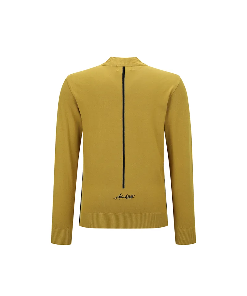 ANEW Golf Men Essential Half Neck Pullover - Mustard