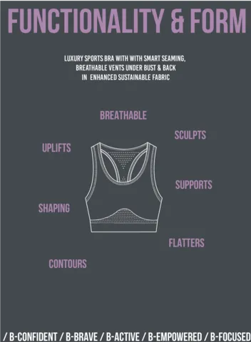 B-Confident Q-NOVA® Regenerated Material Nylon Sports Bra | Misty Jade