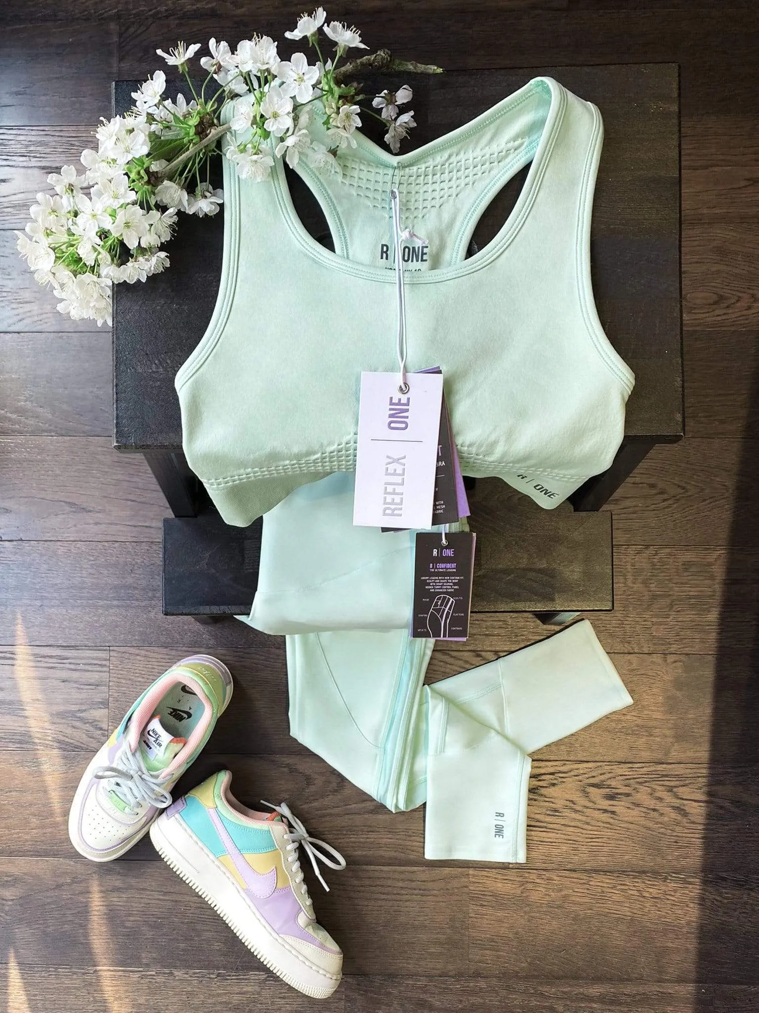 B-Confident Q-NOVA® Regenerated Material Nylon Sports Bra | Misty Jade