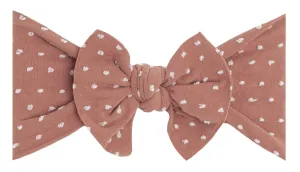 Baby Bling Putty Dot Patterned Shabby Knot Headband