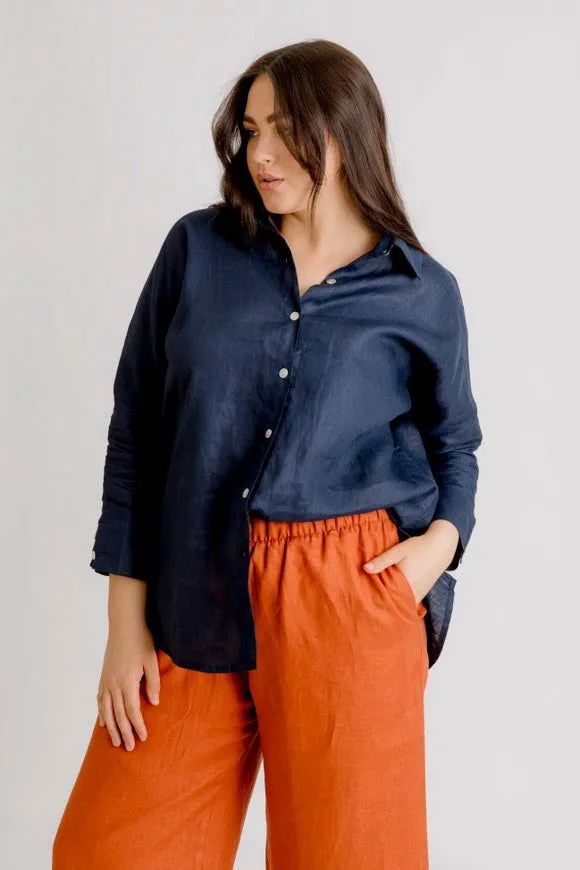 Bardot Linen Pant - Rust