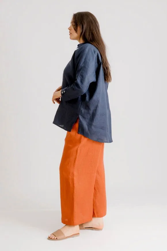 Bardot Linen Pant - Rust