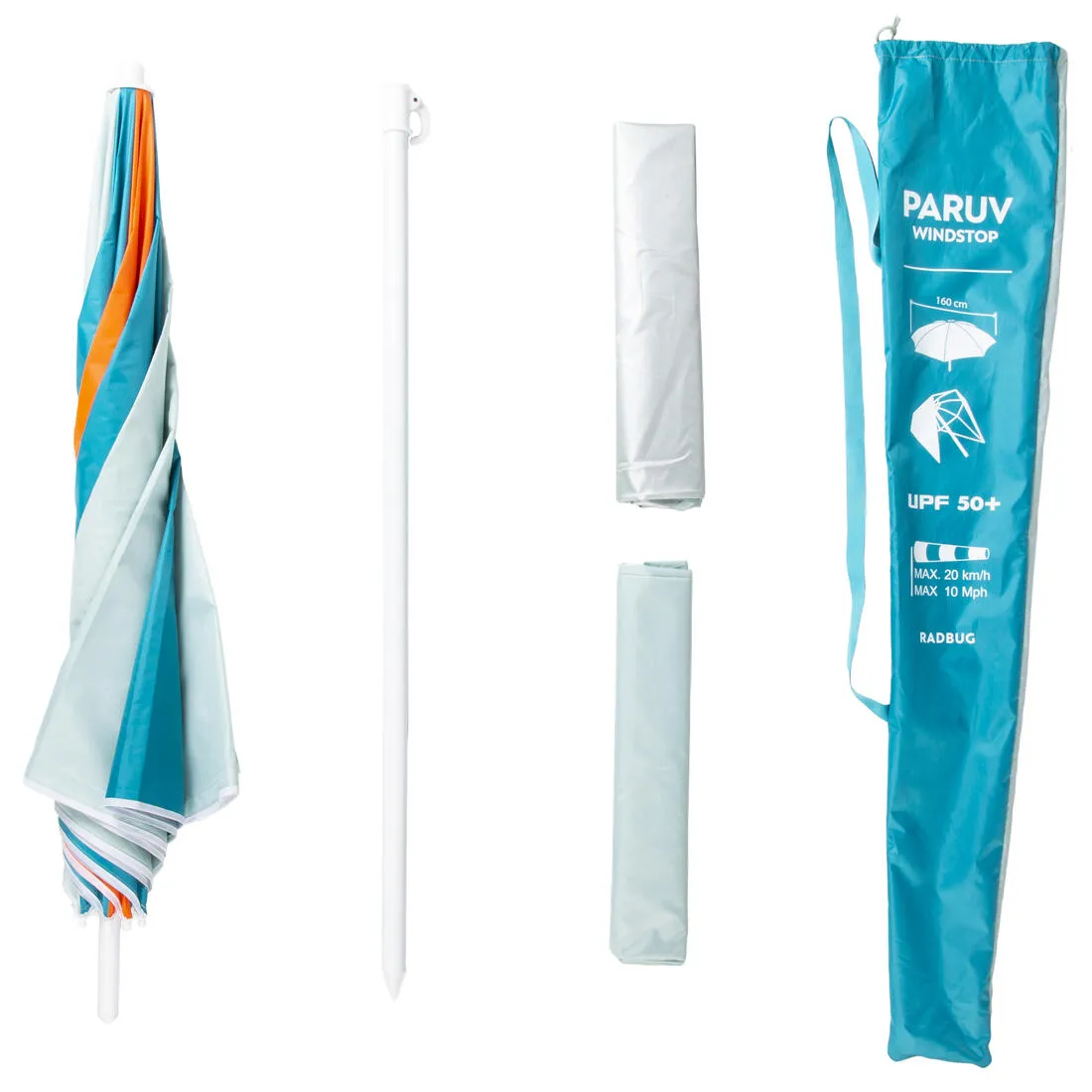 Beach Parasol 2-Person UPF50  PARUV Windstop