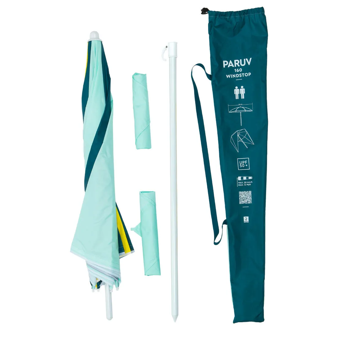 Beach Parasol 2-Person UPF50  PARUV Windstop