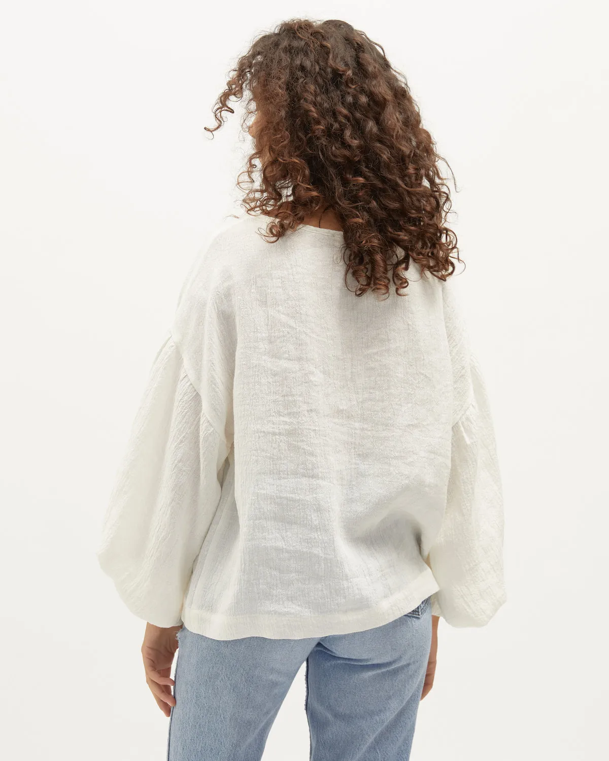 Bella Blouse | Vanilla Linen