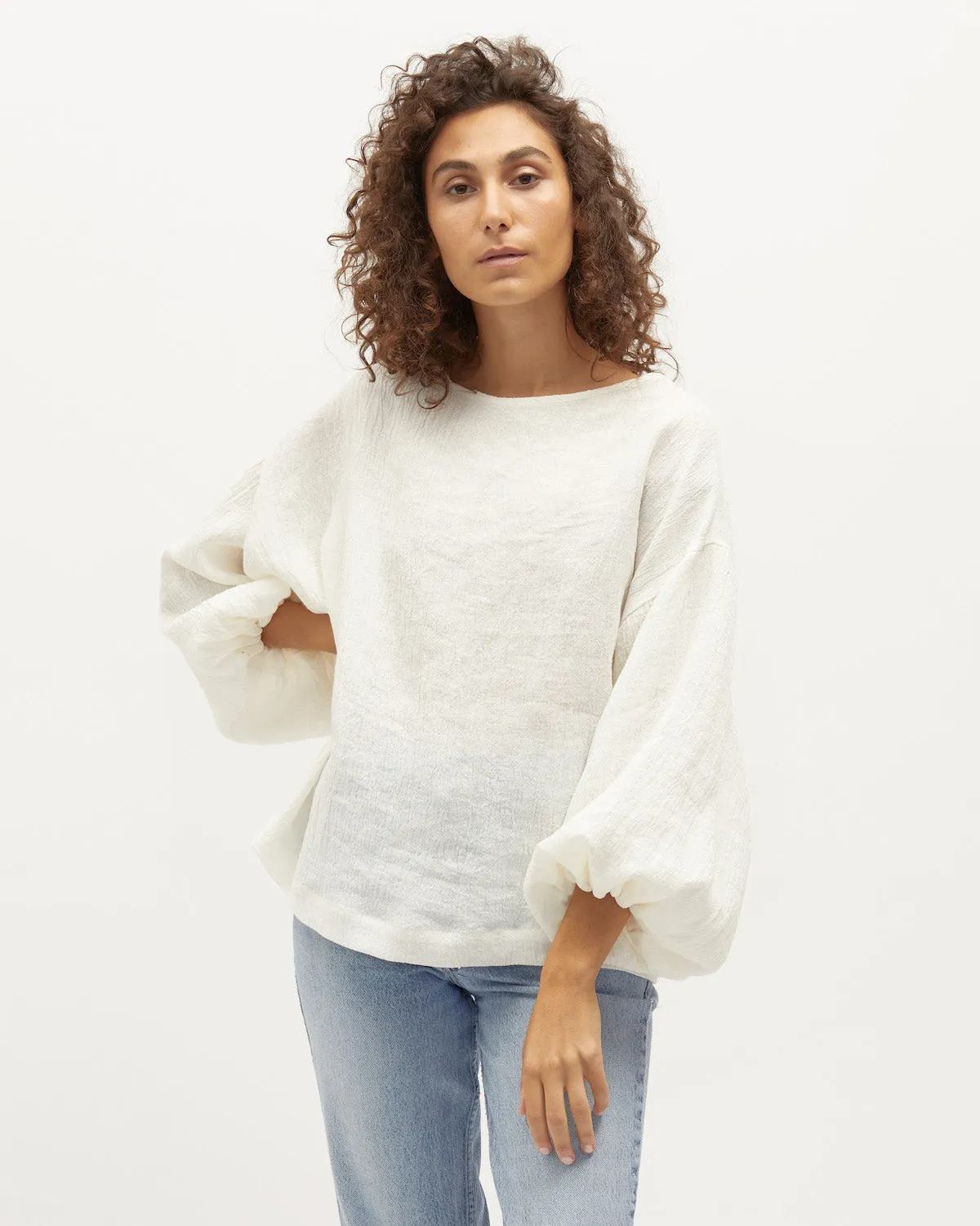 Bella Blouse | Vanilla Linen