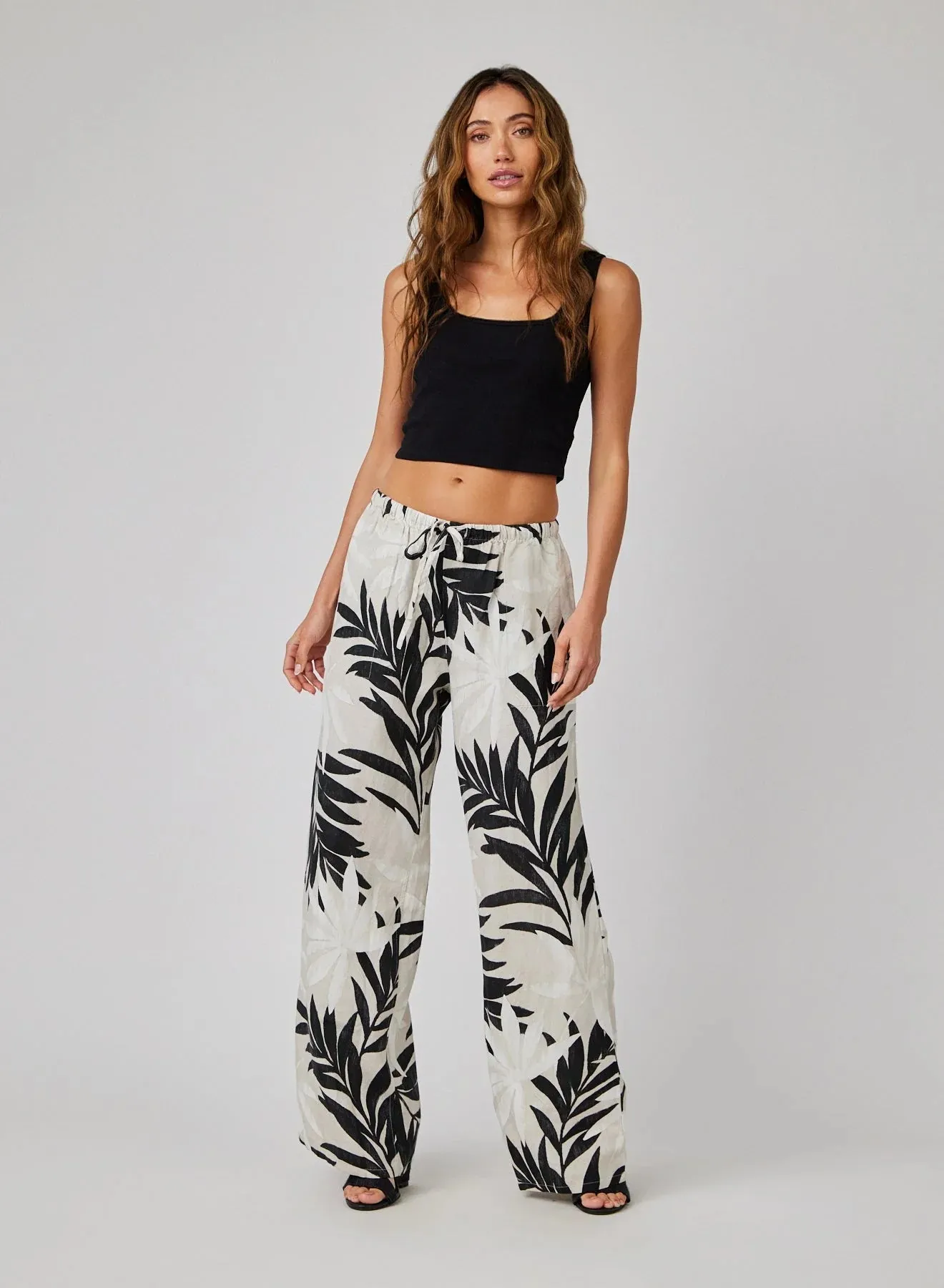 Bella Dahl Wide Leg Printed Pant