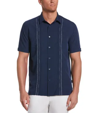 Big & Tall Geo Embroidered Panel Shirt