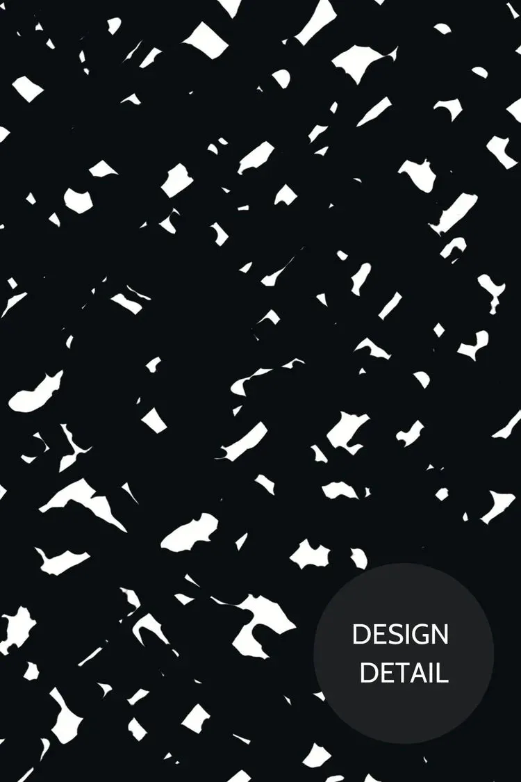 Black & White Confetti - Women's Scrub Top