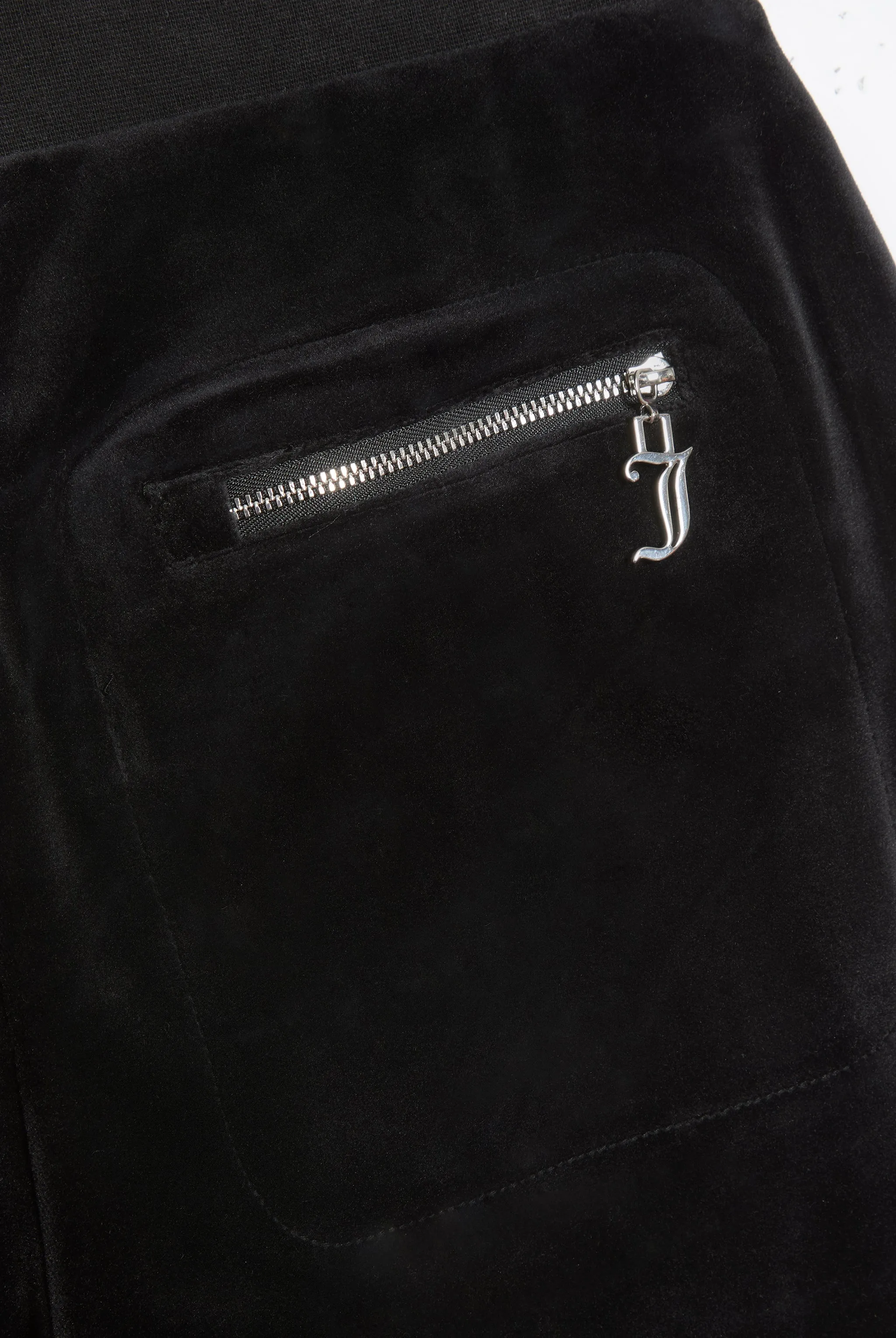 BLACK CLASSIC VELOUR CUFFED RELAXED JOGGERS