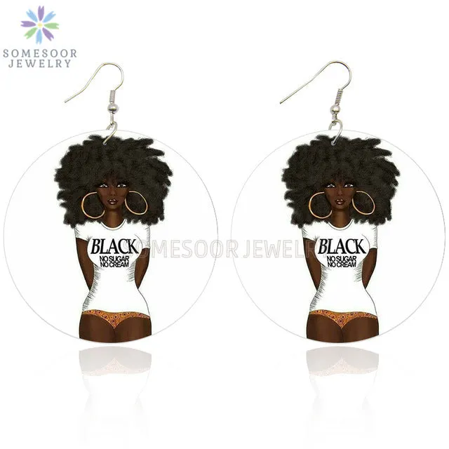 Black No Sugar No Cream Earrings