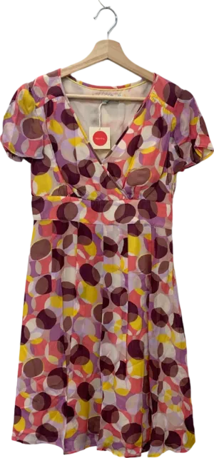Boden Multi-coloured Geometric Print Dress Size UK 10 PETITE